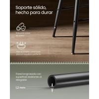 Juego de 2 Taburetes de Bar Taburetes de Cocina, Taburetes de Desayuno, Cuero Sintético con Costuras 76,2 cm de Alto, Silla Comedor, Fácil Montaje, Negro - details 51