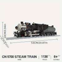 BRO1 locomotora CN5700 GWR Steam Train Railway Express, bloques de construcción modulares, modelo técnico, juguetes para niños - details 13