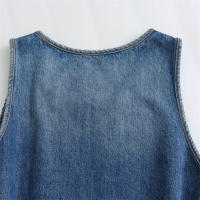 Chaqueta vaquera desgastada con cuello redondo para mujer Nueva moda de verano - details 6