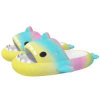 Pantuflas de Tiburón de Gradiente EVA para Verano 2024 Sandalias de Interior Suaves de Color Caramelo para Niños Solas Gruesas para Mujeres Hombres - details 12