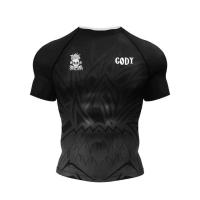 MMA Rashguard brasileño Jiu-jitsu alta elasticidad 3D impreso de talla grande para hombre Camiseta deportes de combate de secado rápido transpirable - details 6