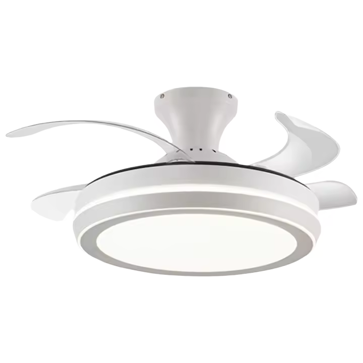 Ventilador de techo LED eléctrico silencioso con aspas invisibles para habitación, sala de estar, comedor, estudio y cocina - 1