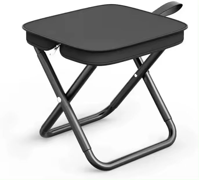 Taburete Plegable Portátil Ideal para Acampar, Pescar y Ocio al Aire Libre - 1