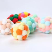 Juguete Para Gatos Pelota De Terciopelo Con Campana Juguete Elástico De Colores Para Divertir a Los Gatos Material De Lana - details 6