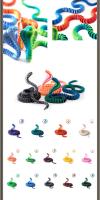 Figuras de serpiente, juguete de escritorio para niños, estampado 3D, habitación de dragón, adorno de escritorio, accesorios de oficina - details 1