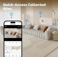 Cámara WIFI Tuya para interiores, monitor de bebé de 5MP, conversación bidireccional, Zoom 4X PTZ 360 °    Las cámaras de vigilancia admiten Alexa Google Smart Life - details 7