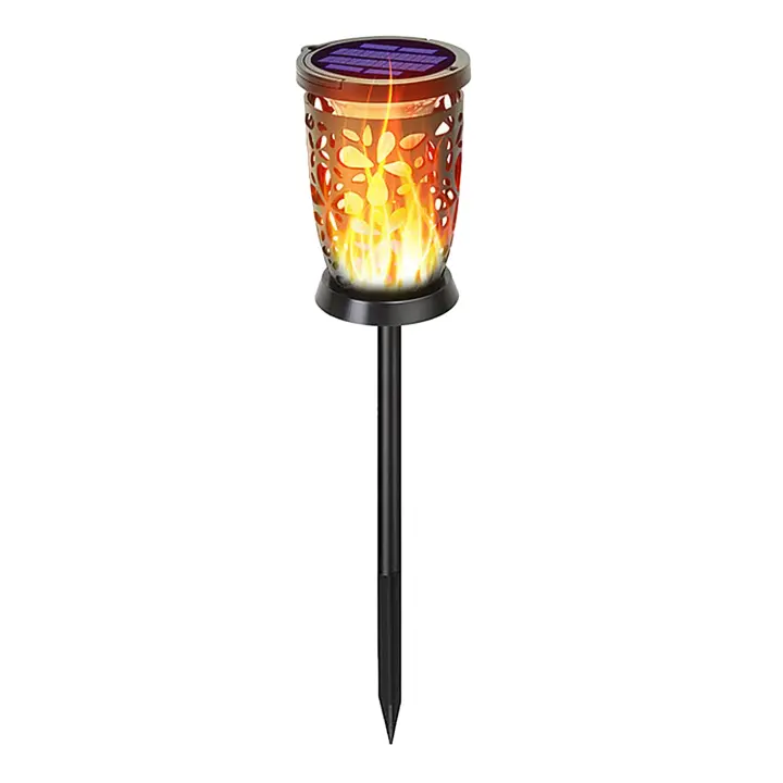 Antorcha Solar de 96LED, luz de llama parpadeante para baile, decoración de jardín y césped, lámpara impermeable, luz LED Solar para exteriores - 1