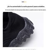 Calcetines tejidos con mosca con cordones, zapatillas de moda. - details 9