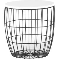 Juego de 2 Mesas Auxiliares Mesa de Centro con Función de Cesta Mesa de Sala Mesa de Metal - details 20