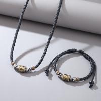 Collares para Hombre Ajustables de Cuerda Encerada, Colgante de Metal con Diseño Tribal, Estilo Retro Boho, Regalos para Hombre 2025 - details 6