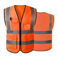 Deportes transpirable trabajo poli Hi Vis amarillo edificio icono bicicleta correr motocicleta seguridad chaleco reflectante con almacenamiento de teléfono - details 2