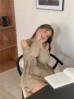 Blusa de verano a cuadros extragrande 2024 para niñas, traje de mujer, camisa de manga larga, pantalones de pierna ancha de cintura alta, trajes de dos piezas con pantalones cortos - details 5