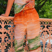 Conjunto de Pantalón Ancho y Cintura Alta con Chaleco de Correa V Moda Casual para Mujeres 2025 - details 2