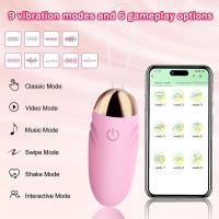 Vibrador portátil con Bluetooth para mujer, Vibrador femenino de punto G, masaje vaginal, estimulador de clítoris, Juguetes sexuales para mujeres, huevos vibratorios - details 1