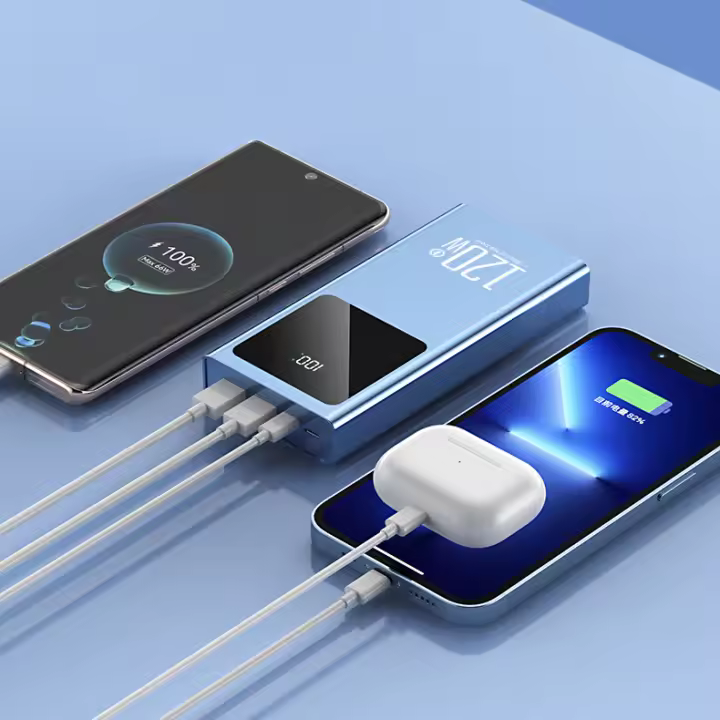 Cargador Portátil de Alta Velocidad 120W 10000/20000 mAh de Potencia Conector Micro USB - 1