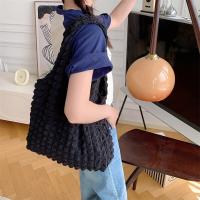 Bolso de hombro plisado para mujer, bolsa Vintage de gran capacidad, Color caramelo, Burbuja, nube, compras, Verano - details 19