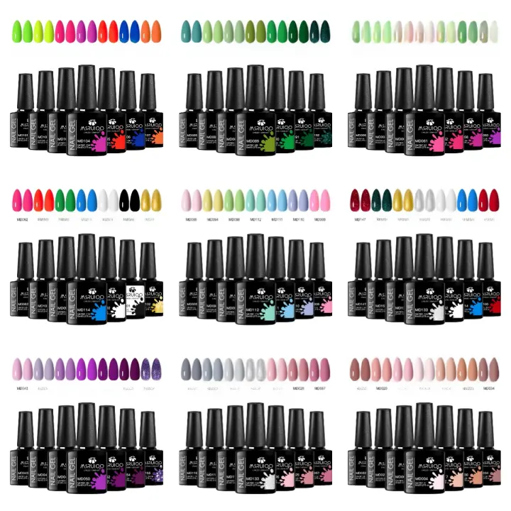 Set de Esmalte de Uñas DIY de 7 Piezas Diseño de Arte de Uñas Duradero con Gel UV - 1