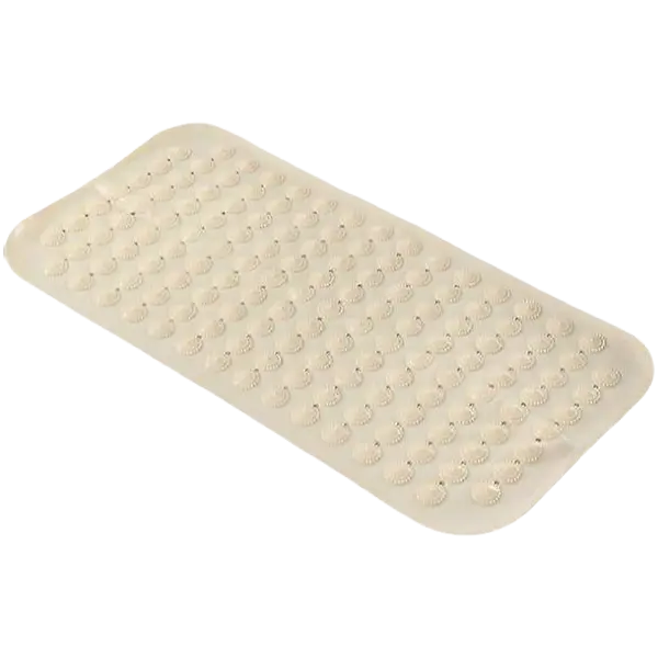 Alfombra rectangular de Pvc para baño con masaje de pies, rosa grande, 35x70cm - 1