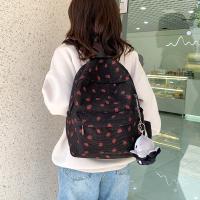 Mochila De Con Estampado De Fresa Pequeña Y Fresca Para Mujer, Bolso De Escuela Secundaria, Ligero Y Simple, Novedad - details 9