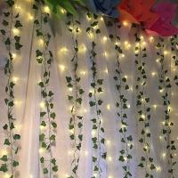 Guirnalda de Hojas de Plástico de Enredadera de Hiedra Artificial Decoración de Bodas DIY - details 6