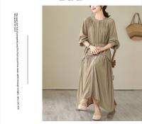Elegante Vestido Suelto para Mujer Otoño 2025 Falda Larga de Moda de Talla Grande - details 22