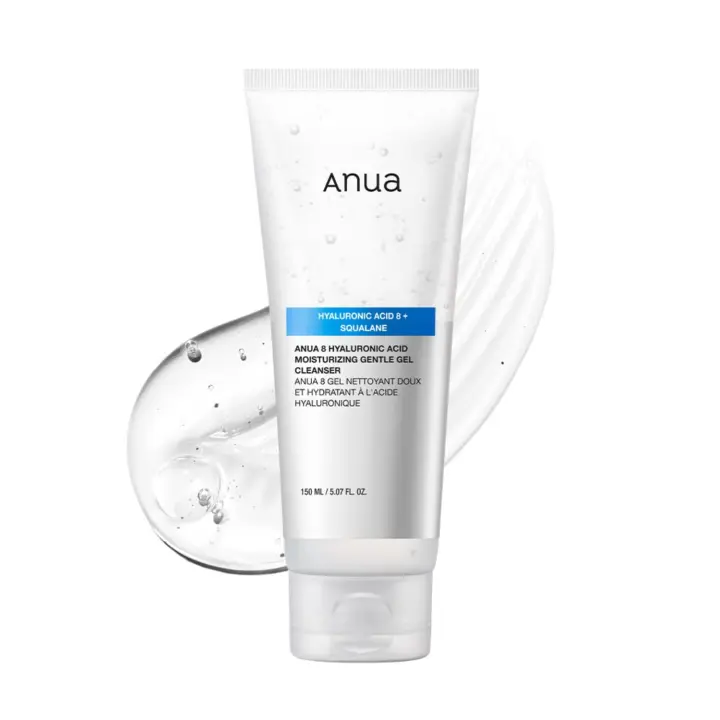 ANUA Limpiador Facial de Gel Suave Hidratante Ácido Hidrocólico, Squalana, Cerámida - 1