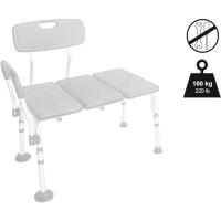 Bañera Adulto con Asa Acolchada, Silla Personas Mayores, Taburete Antideslizante, Blanco - details 10