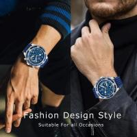 Reloj de cuarzo DUGARY a la moda, cronógrafo para hombre, reloj de pulsera de negocios, resistente al agua, luminoso, con personalidad, reloj piloto Masculino - details 2