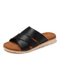 Sandalia simple suela gruesa sentido de pisar zapatillas de caca ropa de verano para mujer al aire libre, nuevo estilo de viaje de moda para perezosos - details 1