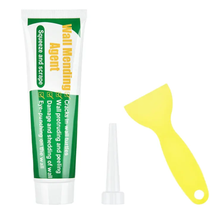 Wall and ceiling paint, white putty for wall repair, wear-resistant, waterproof and mildew-resistant, with scraper and pointed nozzle - 1