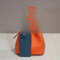 Moda cuero genuino kraft bolsa de almuerzo, bolsa de cubo boca, canasta de comida - details 19