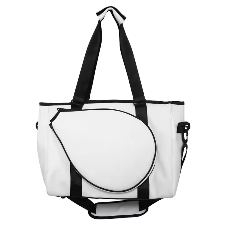Combi-Bolsa para raqueta de Tenis, raqueta padel, bádminton aqueta, Unisex Adulto, Negro/ - 1