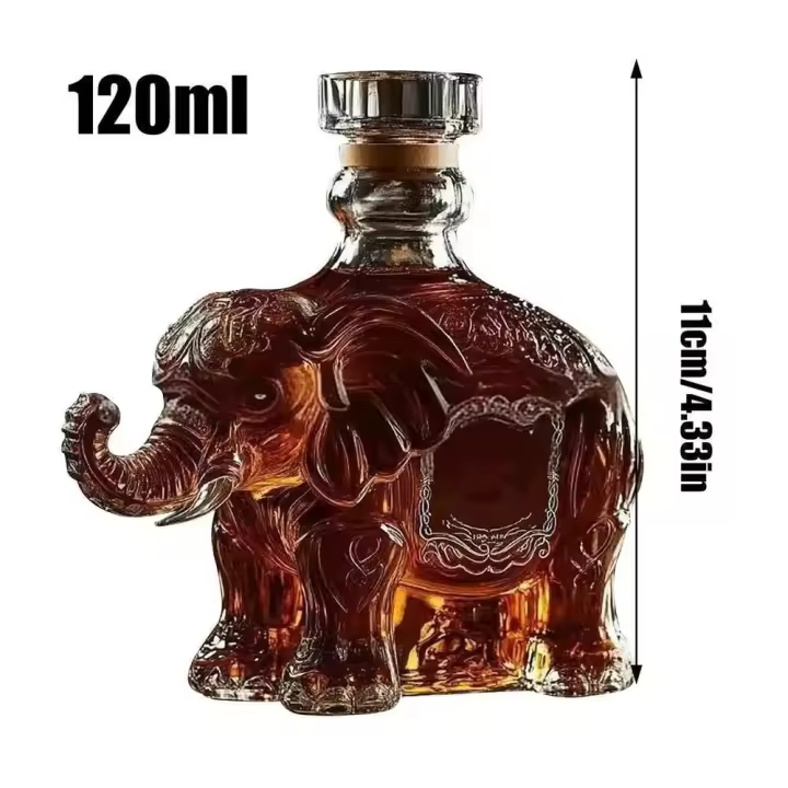 Botella de vino de águila exquisita de whisky de cristal de papá y marido, decoración divertida para el hogar para las vacaciones - 1