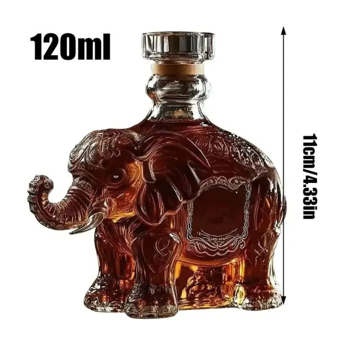 Botella de vino de águila exquisita de whisky de cristal de papá y marido, decoración divertida para el hogar para las vacaciones - 1
