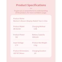 Máquina de depilación para mujeres, afeitadora de partes privadas, depiladora de bikini privada eléctrica - details 12
