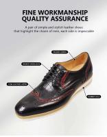 Nuevo estilo de moda capa de cuero vestido de fiesta para hombres zapatos Oxford hombres - details 7