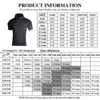 Hanye Traje de entrenamiento táctico de 10 bolsillos, camisa de camuflaje para senderismo y camping, protector de cinturón - details 1