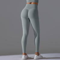 Hamidou-Pantalones deportivos de Yoga para mujer, mallas de cintura alta y caderas ajustadas, glúteos de melocotón, pantalones de Yoga desnudos de cintura alta - details 70