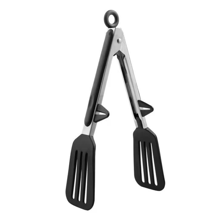 Pinzas de silicona de Maple inoxidable para alimentos, caliza antiadherente de fácil pieza para Ensalada y barbacoa - 1