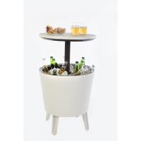 Mesa Nevera para Exterior y Jardín, Ratán, Color Crema, Capacidad 30 L, 45 latas - details 24