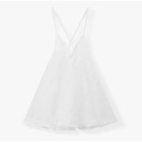 Vestido de Playa de Cintura Alta con Volantes Vestido de Vacaciones para Mujeres con Encaje de Verano con Espalda Descubierta - details 0