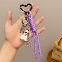 Llavero antipérdida para parejas de bádminton, colgante de cuerda trenzada para bolso, colgante de estilo deportivo, decoración de bolso, llavero con nudo, llave de coche - details 11