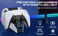 BEBONCOOL-cargador FC500 para PlayStation 5, estación de carga rápida Dual para PS5, controlador RGB - details 0