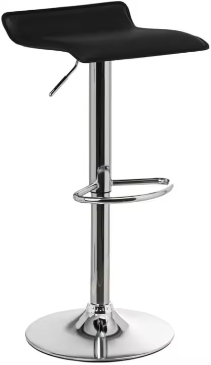 Set de 2 Taburetes de Cocina Giratorios en 360° Sillas de Bar Regulables en Altura de 63 a 84 cm - 1