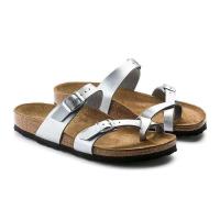 Sandalias de corcho con punta de clip Birkken de piel de vaca para hombre y mujer, zapatillas informales, uso exterior diario para verano - details 18
