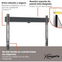 5405 Soporte TV Extremadamente Plano para TV de 32 a 77 Pulgadas, Peso máx. de 75 kg, Soporte de TV máx. VESA 400x400, Compatibilidad Universal, Distancia a la Pared Solo 1,5 cm - details 10