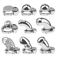 Nuevo candado masculino, anillo ajustable para pene, jaula de castidad, juguete sexual BDSM, enviado directamente - details 0