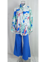 Junxi Wan Conjunto Casual de 2 Piezas Floral Camisa de Manga Larga y Pantalones de Pierna Ancha - details 16