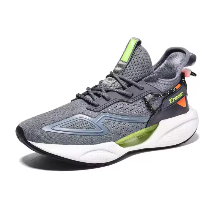 Zapatos para caminar antideslizantes a la moda para hombre, profesionales, de alta calidad, con logotipo, calzado deportivo informal acolchado para correr - 1
