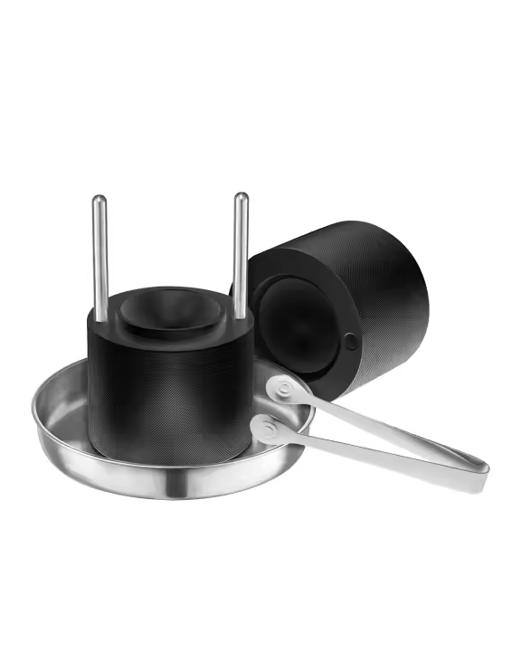 SucceBuy Kit de prensa para bolas de hielo, aluminio aeronáutico, fabricante de esferas de hielo de 2,4 pulgadas, molde, tapete, pinzas, bandeja, vidrio, para fiestas y días festivos - 1